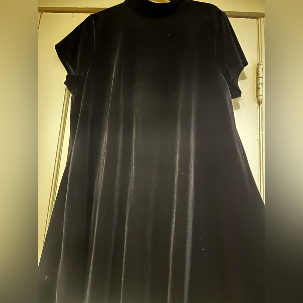 Foxblood Velvet Mod Mini Dress - Picture 2 of 5